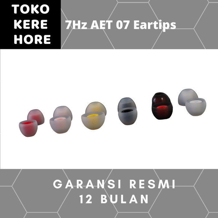 Terlaris 7Hz AET07 Silicone Eartips 6 pairs for Earphone SALE