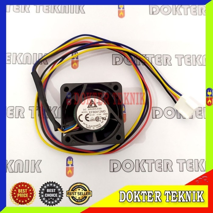 Delta EFB0412MD Axial Fan DC Brushless 0.10A DC12V 4 Wire