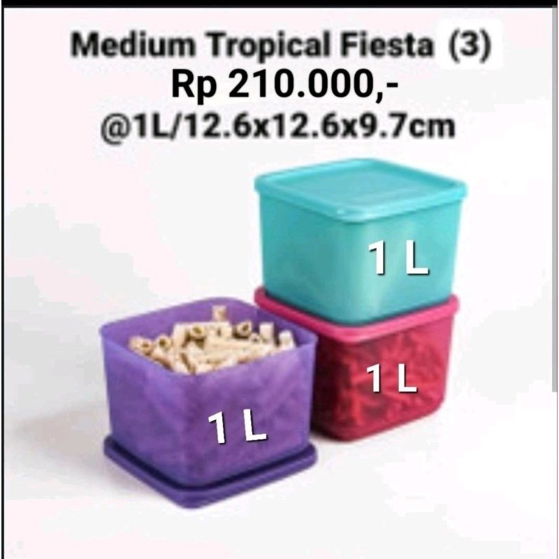 Toples Medium Tropical Tupperware