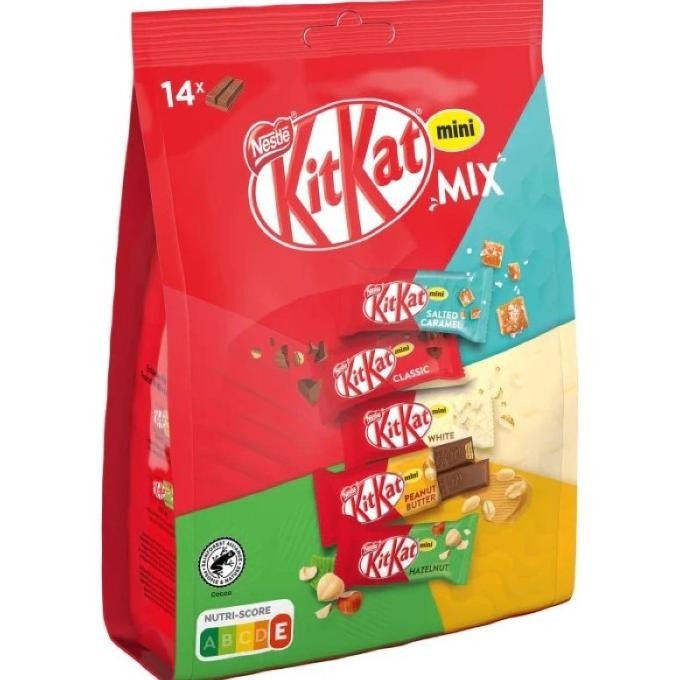 

NESTLE KITKAT CHOCOLATE MINI MIX ISI 14 PCS