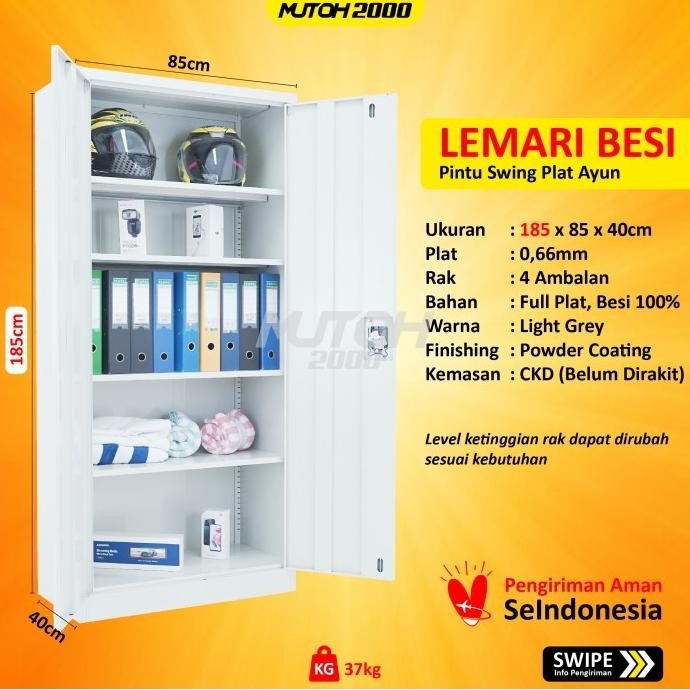 

New Big 185Cm Series Lemari Arsip Filing Cabinet Besi 2 Pintu Termurah Original