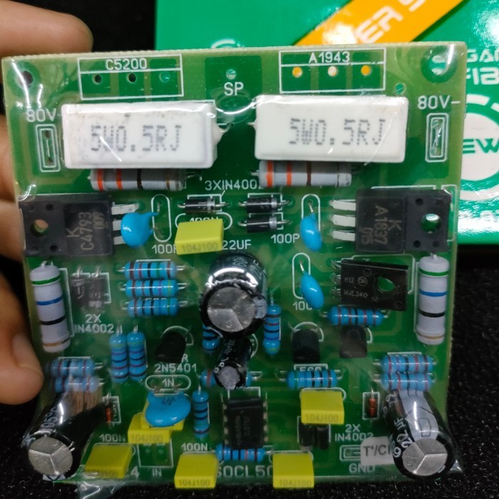 Kit Driver Super Ocl Gm 506 Pcb Fiber Mono Power Mono Ampli 506 Gm