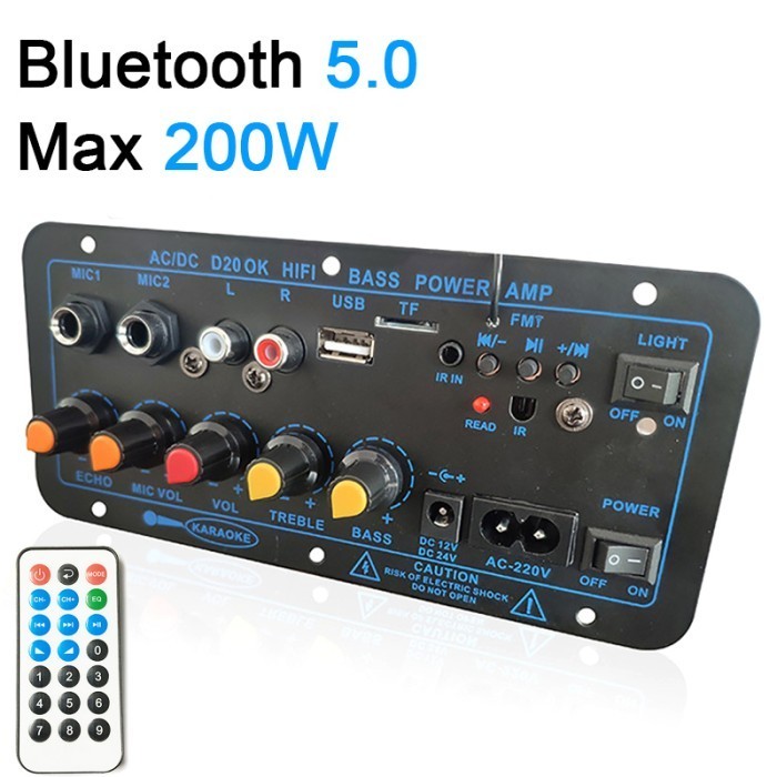 Diskon Amplifier Board Audio Bluetooth Usb Radio Tf Diy Subwoofer D60