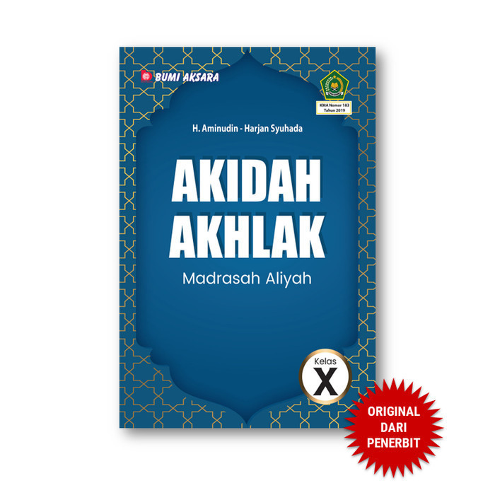Akidah Akhlak Kelas X MA KMA No. 183 Tahun 2019