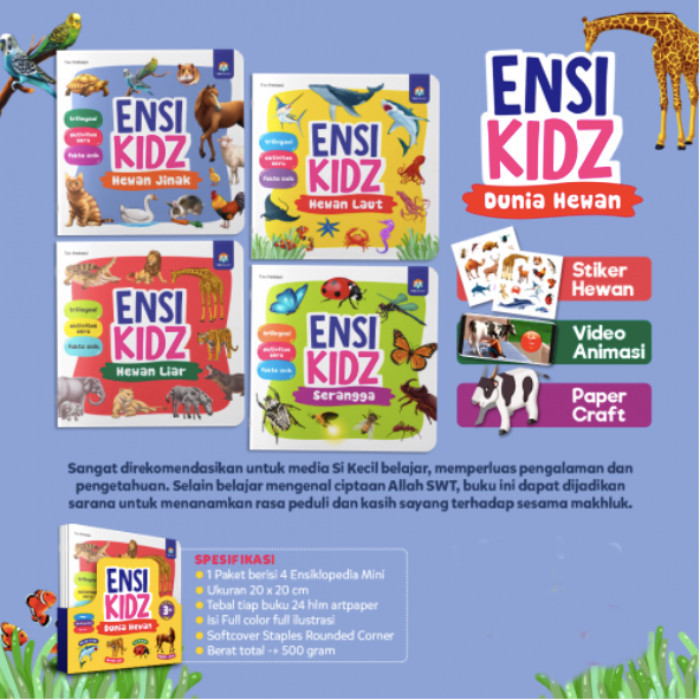 Buku Anak Ensiklopedia Hewan PAUD TK SD