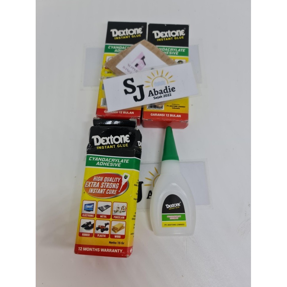 

(12 PCS) Lem Instan DEXTONE 15Gr