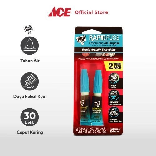 

Ace - Dap 3 Gr Set 2 Pcs Lem Rapid Fuse Tougher