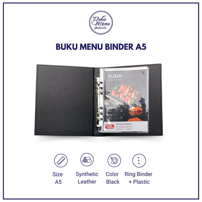 

Cover Menu Restoran Cafe Kulit Binder A5 - Ready Stock JUAL