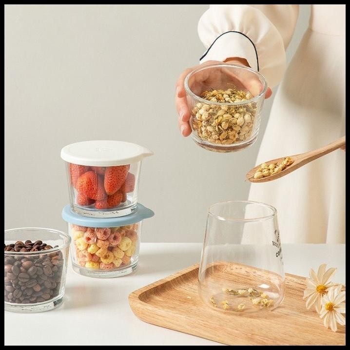 

Glass Food Container Wadah Penyimpanan Kaca Serbaguna Kedap Udara