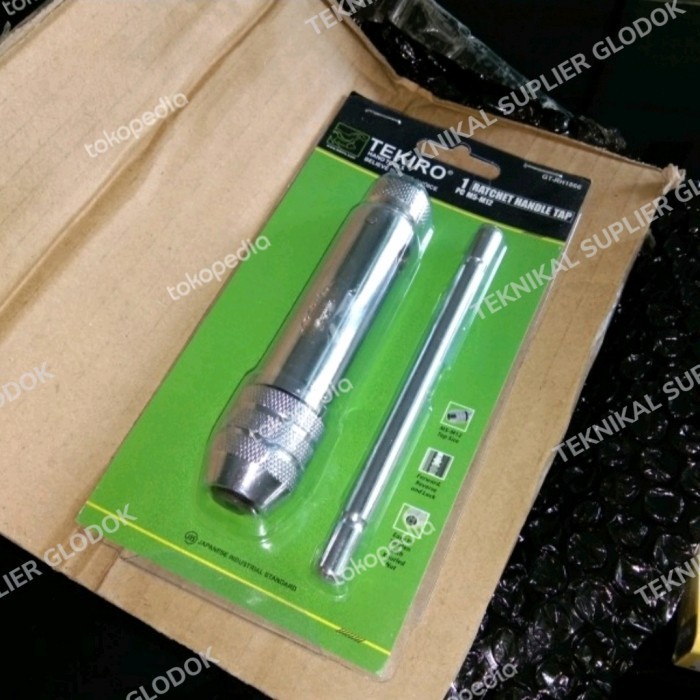 TEKIRO HANDLE TAP RACHET M3 - M10 GAGANG TAP ULIR DRAT
