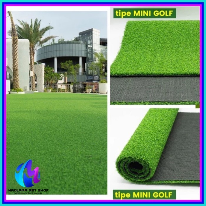 Rumput Golf Sintetis / Rumput Plastik / Rumput Palsu