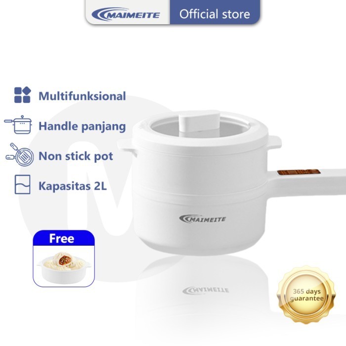 Dheao Maimeite Panci Listrik 2L Panci Listrik Serbaguna Keramik