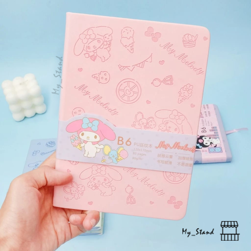 

Buku Hardbox B6 Sanrio Kulit BK-1166 Diary Note Book Notebook Buku Harian Catatan