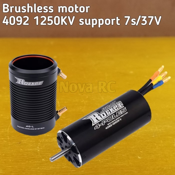 BRUSHLESS MOTOR ROCKET 4092 1250KV 37V 50.000RPM WITH WATER COOLING