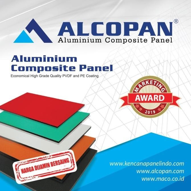 ACP aluminium composite panel Alcopan Champagne Golden PE 4mm