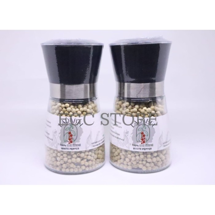 Ladabel - Lada Putih + Botol Lada Grinder