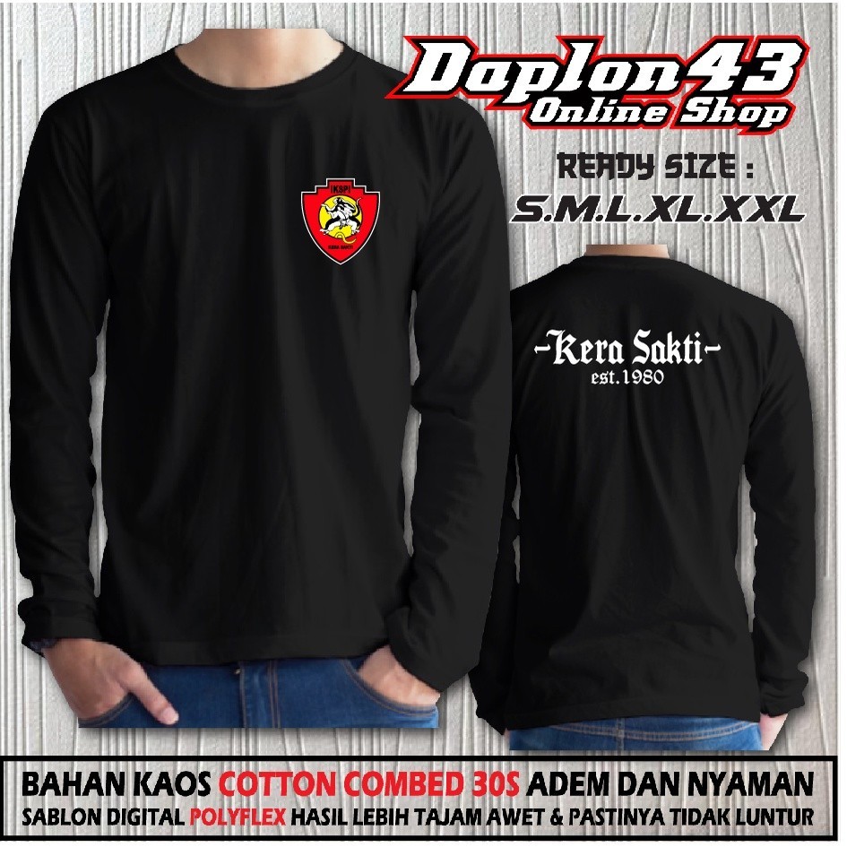 KAOS IKSPI KERA SAKTI EST.1980 LENGAN PANJANG // KAOS PENCAK SILAT INDONESIA // KAOS DISTRO KERA SAK