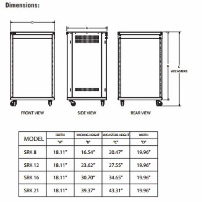 Rack Sound System Samson Srk12 Original