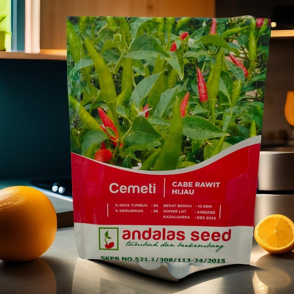 Benih Cabe Rawit Tegak Hijau Unggul Cemeti 10 Gram