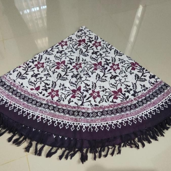 Taplak Meja - Taplak Meja Makan Batik Bulat 4 Kursi