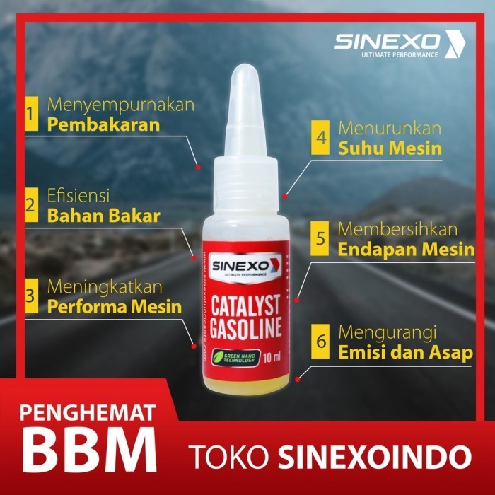 Sinexo Catalyst Gasoline Penghemat Bbm Motor / Mobil Bahan Bakar Irit