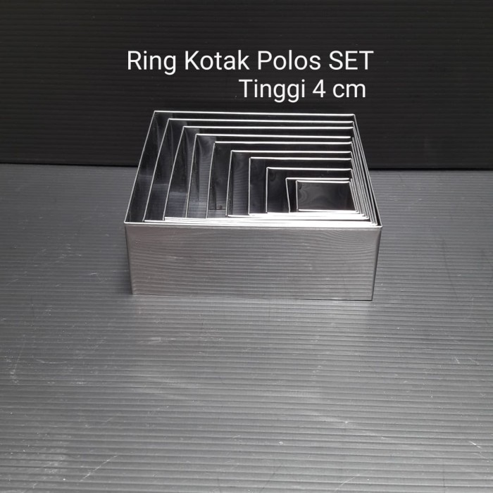 

FA130 RING KOTAK S CETAKAN KUE RING CUTTER KOTAK CAKE STAINLESS RINGKTKS SALE