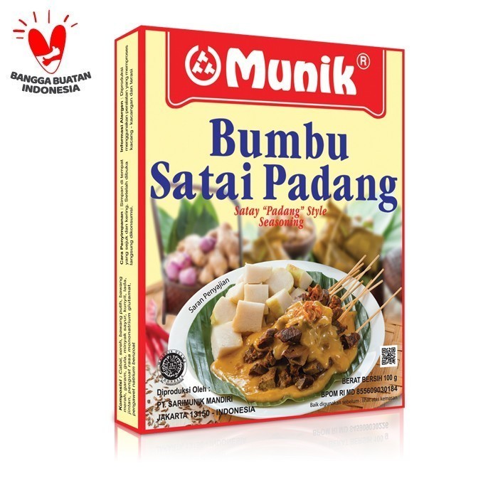 

GV325 Bumbu Masak instant Bumbu Munik Satai Padang sate satay 100 Gr Enak TERBARU