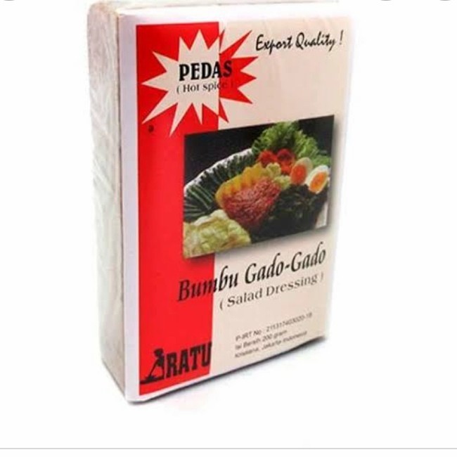 

PI358 Ratu Gado Gado Pedas Bumbu Masak Instan 250 gr OBRAL