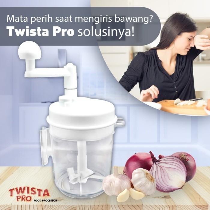 

TF634 Twista Pro Alat Pengolah Bahan Masakan Multifungsi STOK TERBATAS