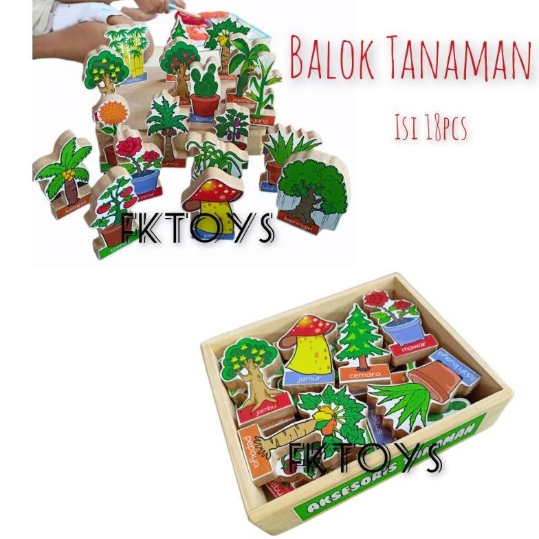 Balok Tanaman_Mainan Edukasi