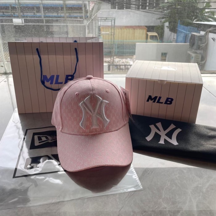 Topi Baseball Mlb Ny Monogram Original Pink