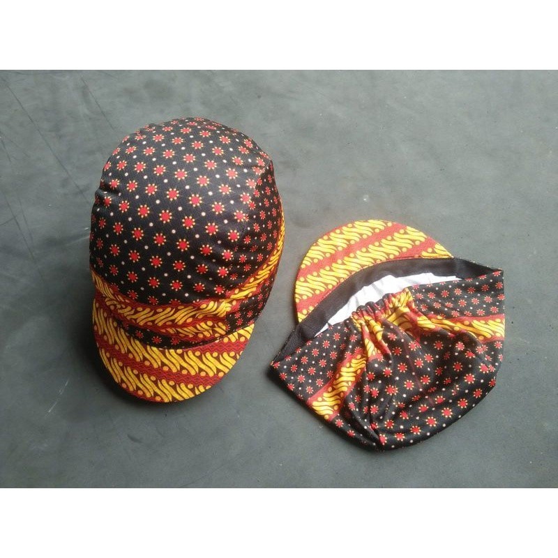 Promo Mega Sale 4.4 // Cycling Cap Topi Sepeda Motif Batik