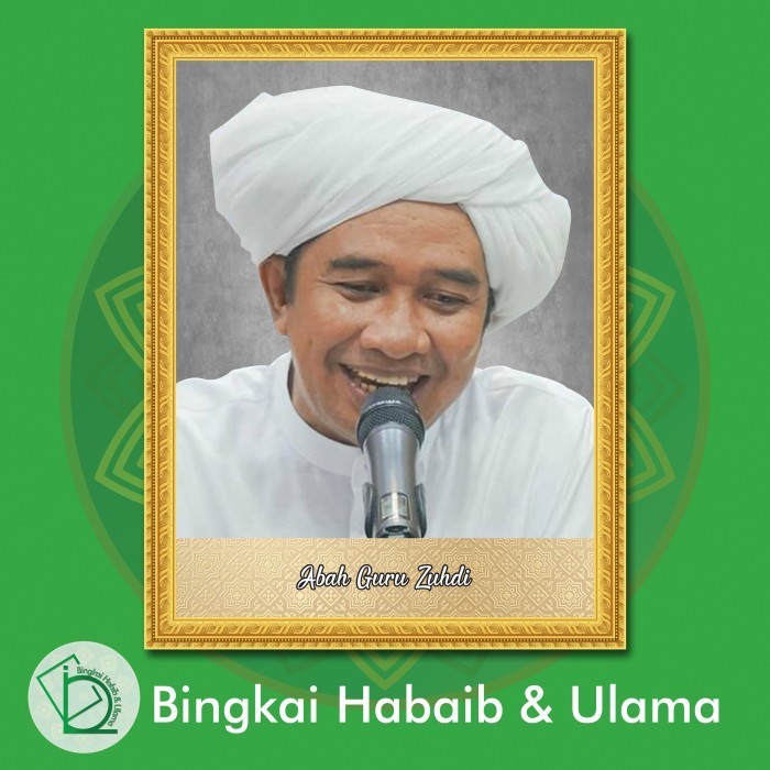 (28) Bingkai Foto Abah Guru Zuhdi. Ukuran 30X40Cm