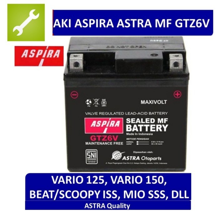 Mrynt Accu / Aki ASPIRA GTZ6V
