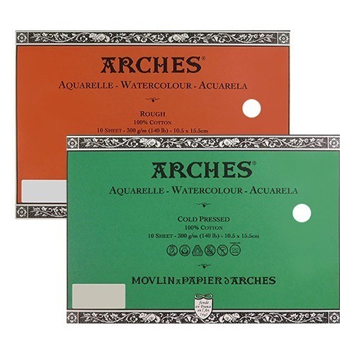 

Arches Watercolor Paper Cold Pressed 300Gsm 10.5 Cm X 15.5Cm -Anza Wahda