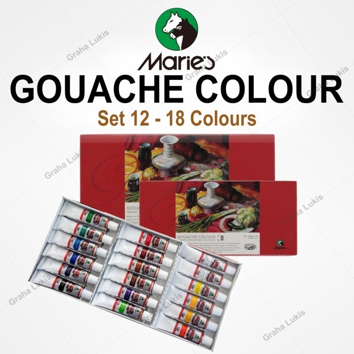 

Maries Gouache Color Set 12 -Anza Wahda