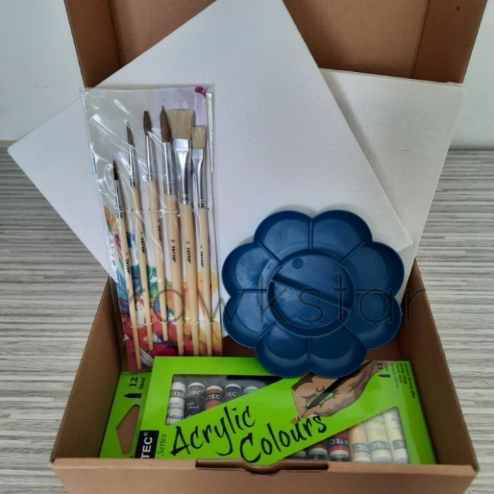 

Paket B Lukis Kanvas 20X20 Painting For Kids Arts -Anza Wahda