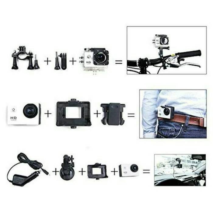 Kamera Action Kogan 12 Megapixels Wi Fi