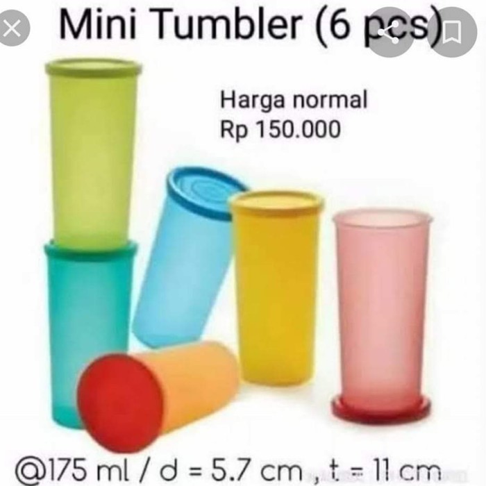 Gelas Tupperware//Mini Tumbler 175 Ml