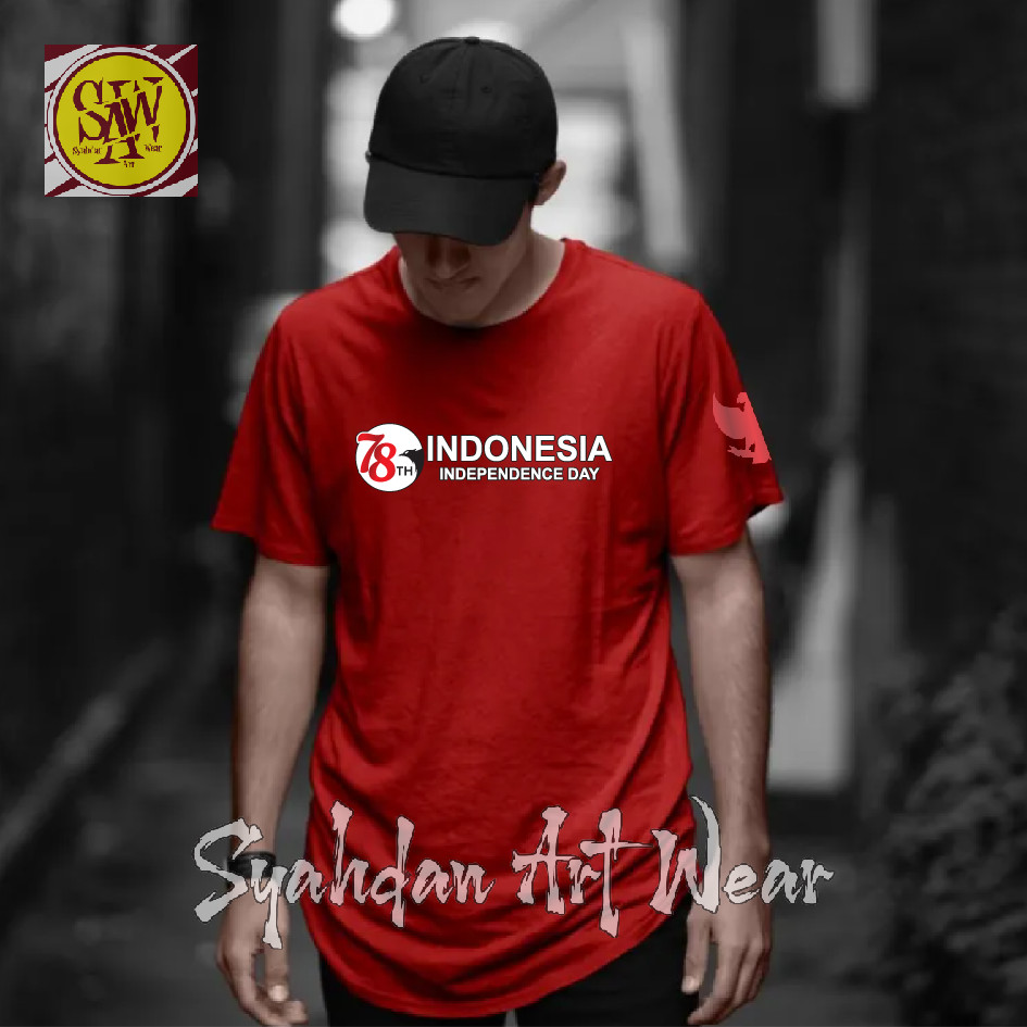 KAOS HUT RI KE 78 // KAOS DIRGAHAYU RI KE 78 TAHUN // T-SHIRT HUT RI KE 78 // BAJU HUT RI KE 78 // K