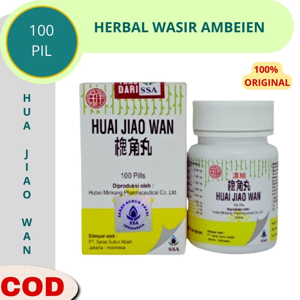 Obat Wasir Ambeyen Ambien Meredakan Rasa Nyeri Gatal Radang dan Bengkak Obat Cina Huai jiao wan