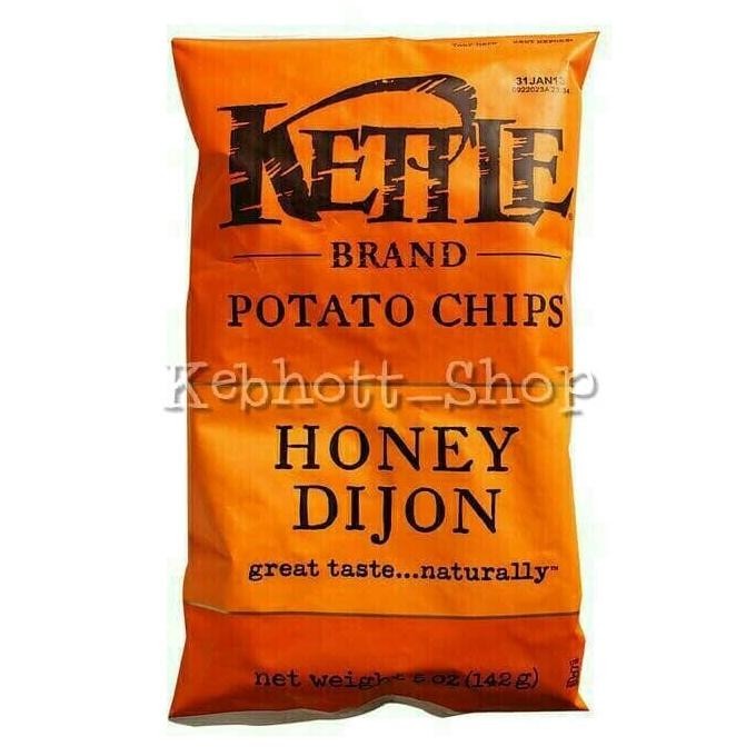 

READY STOCK KETTLE POTATO CHIPS/SNACK KENTANG HONEY DIJON 142GR !!!!!