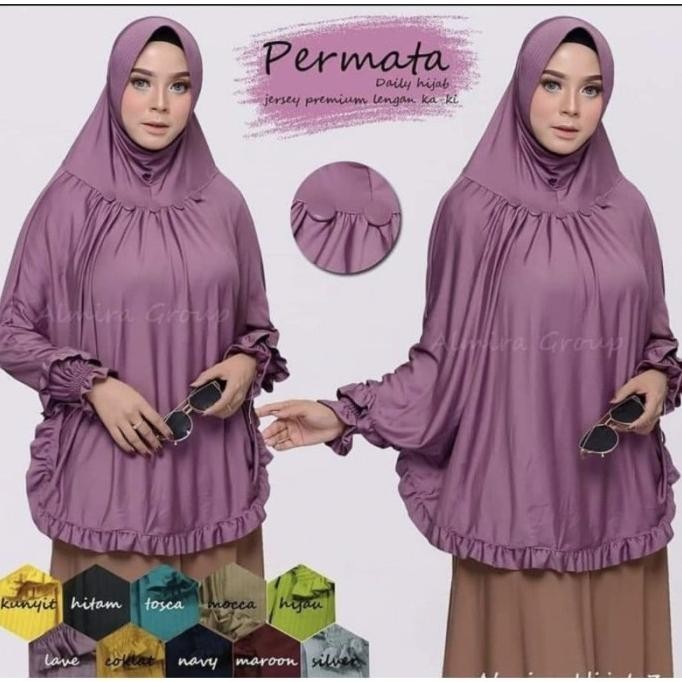 DISKON - Bergo Instan Syari Lengan Jilbab Tangan Jumbo