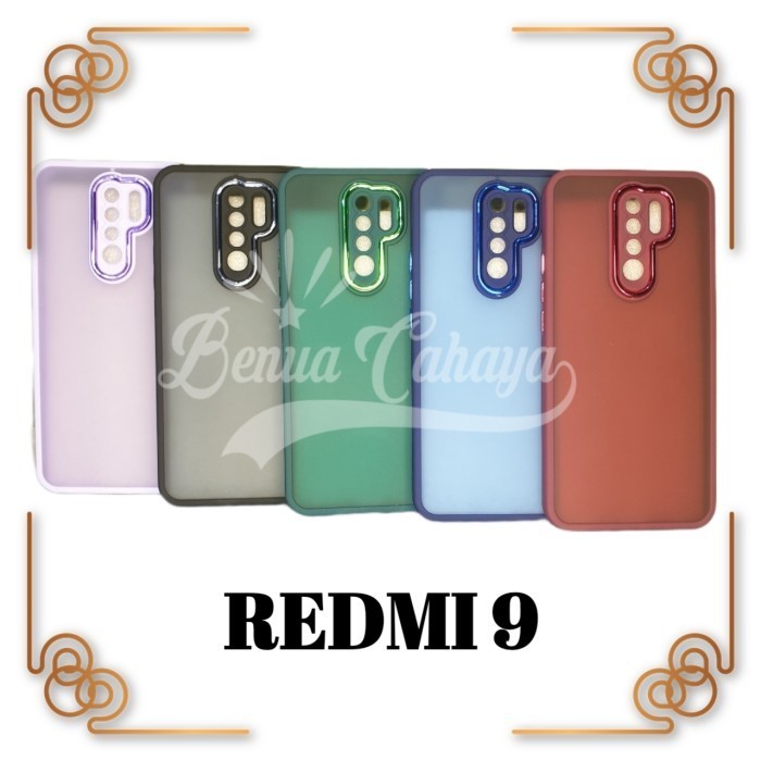 PRM CASE REDMI 9 / 9A / 9C SOFTCASE HYBRID CHROME CASE -BC