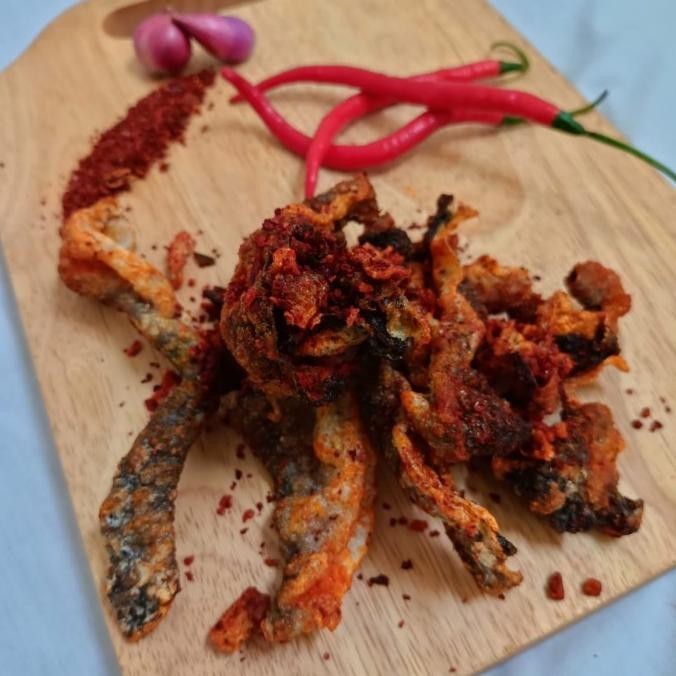 

TERBARU KERIPIK KULIT IKAN SALMON SPICY KEMASAN TOPLES 175GR SPICY KOREA !!!!!