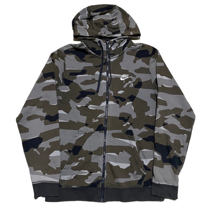 NIKE NSC CAMO FULL ZIP HOODIE