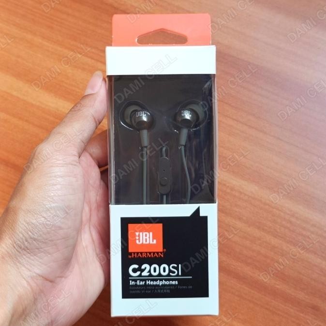 NEW PRODUK JBL C200SI HEADSET EARPHONE BASS ORIGINAL JACK 3.5MM BY HARMAN 