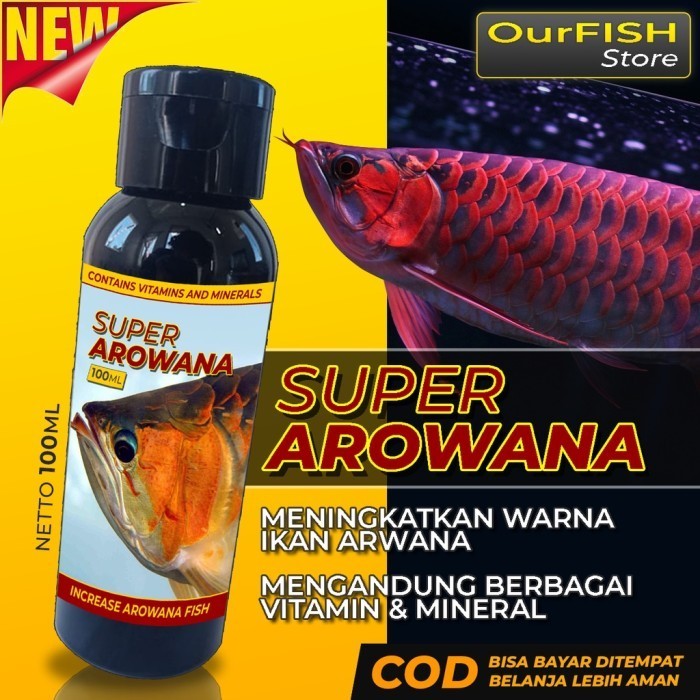 Promo Best Seller Vitamin Ikan Arwana Super Arowana Arwana Super Red Golden