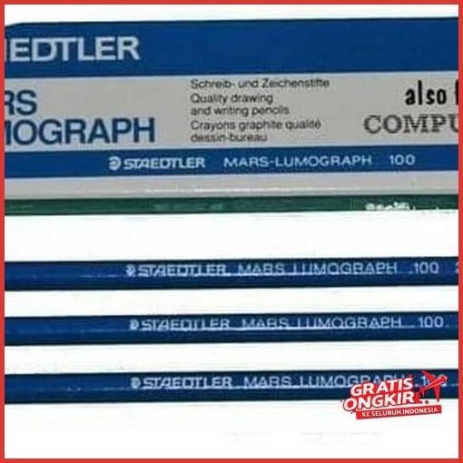 

Terlaris (1Pcs) Pencil Lumograph Pensil Ujian 2B Staedtler Jaminan Mutu