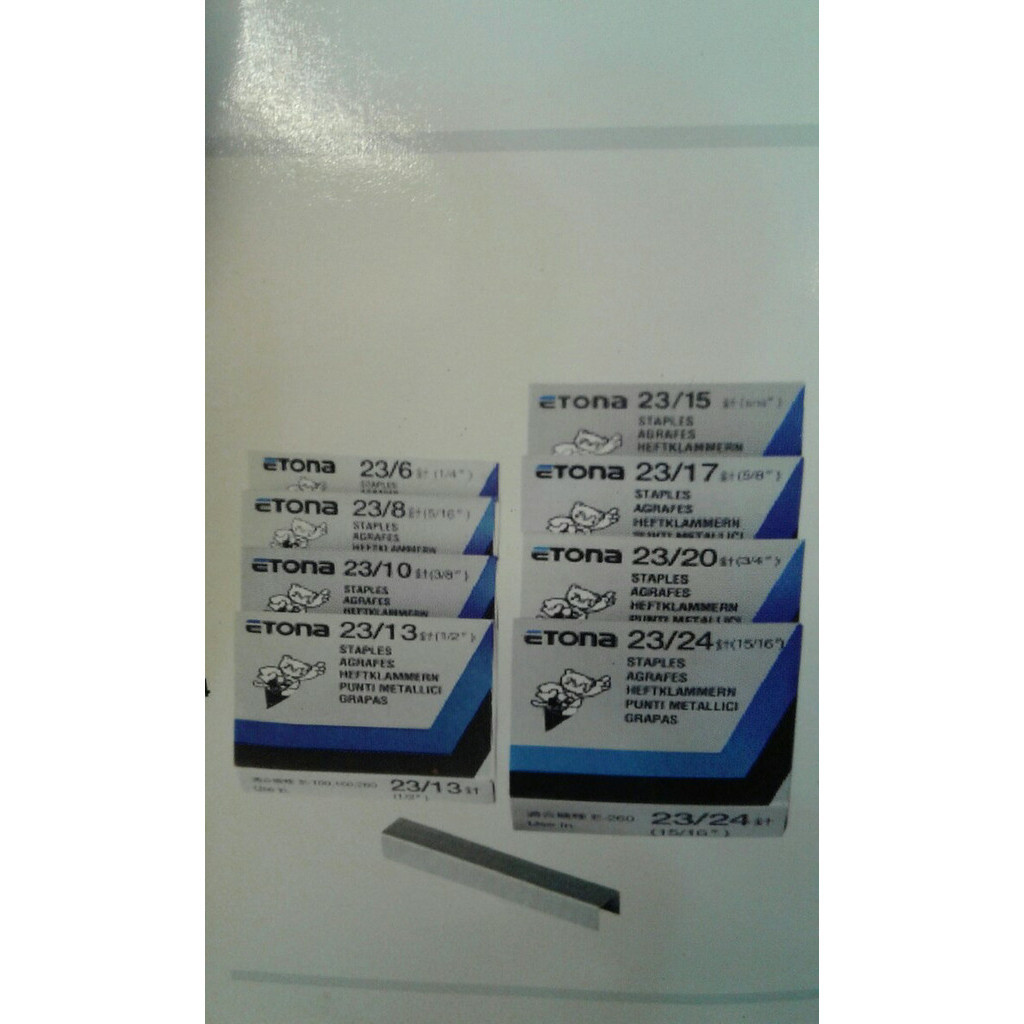

Promo Isi Staples Etona 23/20 Refil Stapler 3/4' Murah